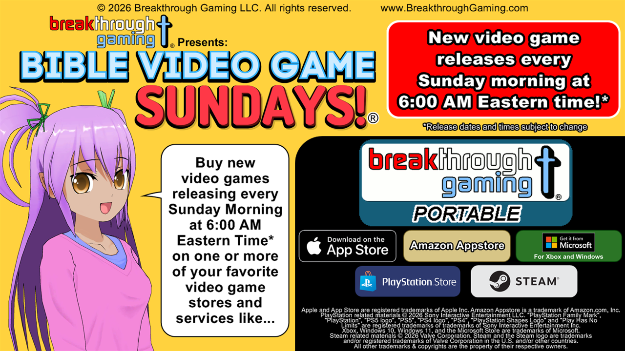 Bible Video Game Sundays Information