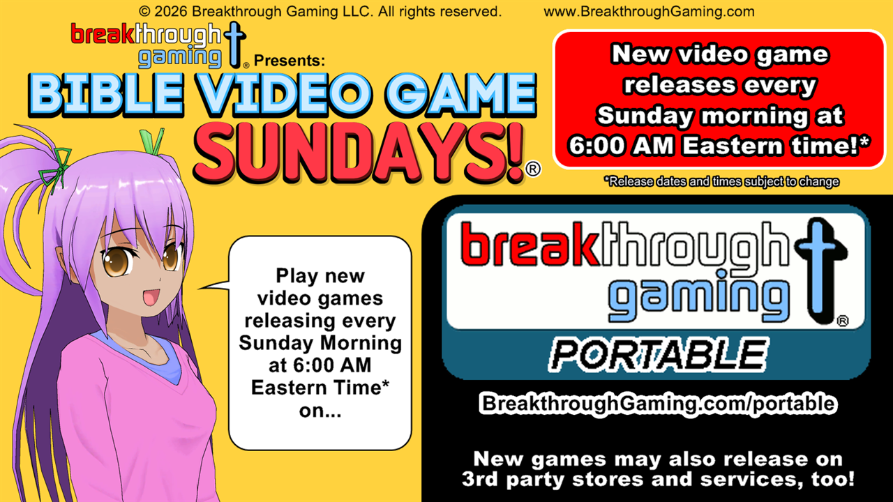 Bible Video Game Sundays Information